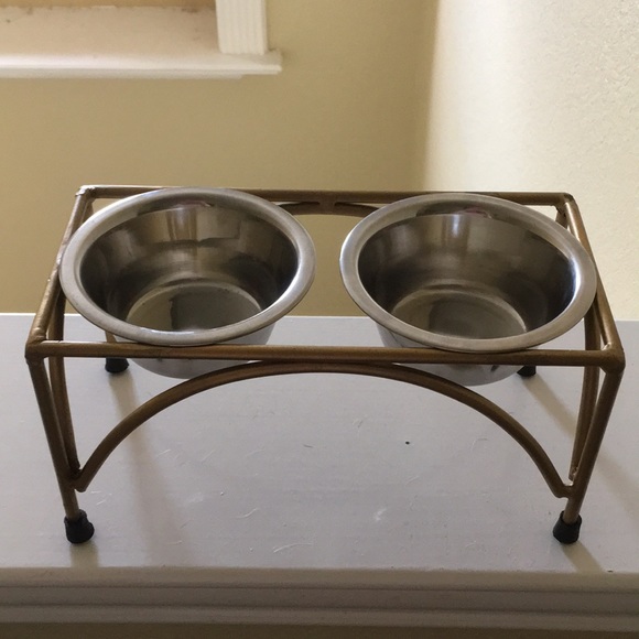 Other - Mid-mod dog bowl stand and bowls! So cute 🐶
